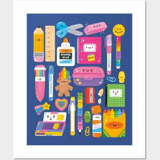 School Supplies Posters and Art